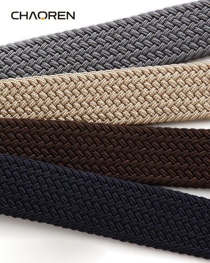 CHAOREN Mens Belt - Braided Stretch Golf Belt for Men 1 3/8"- Gift for Golf Pants Casual Shorts Jeans