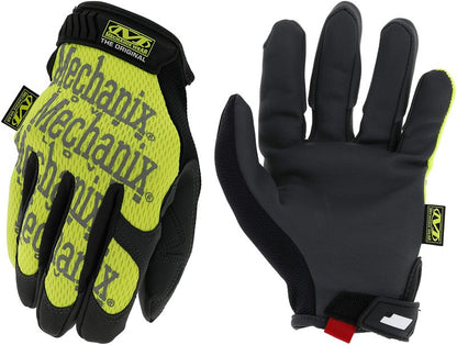 Mechanix Wear The Original Hi-Viz Gloves - High-Visibility Work Gloves - For Gardening - Breathable - For Warehouse Work - Touchscreen Compatible - Durable - Fluorescent Yellow - Large