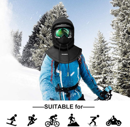 ROCKBROS Ski Balaclava - Thermal Fleece Cold Weather Mask for Men | Winter Protection