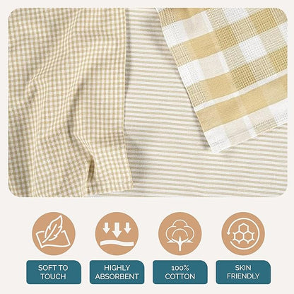 Casa Platino Dish Towels for Kitchen 18" x 28", Dish Towels Set of 6 – Great