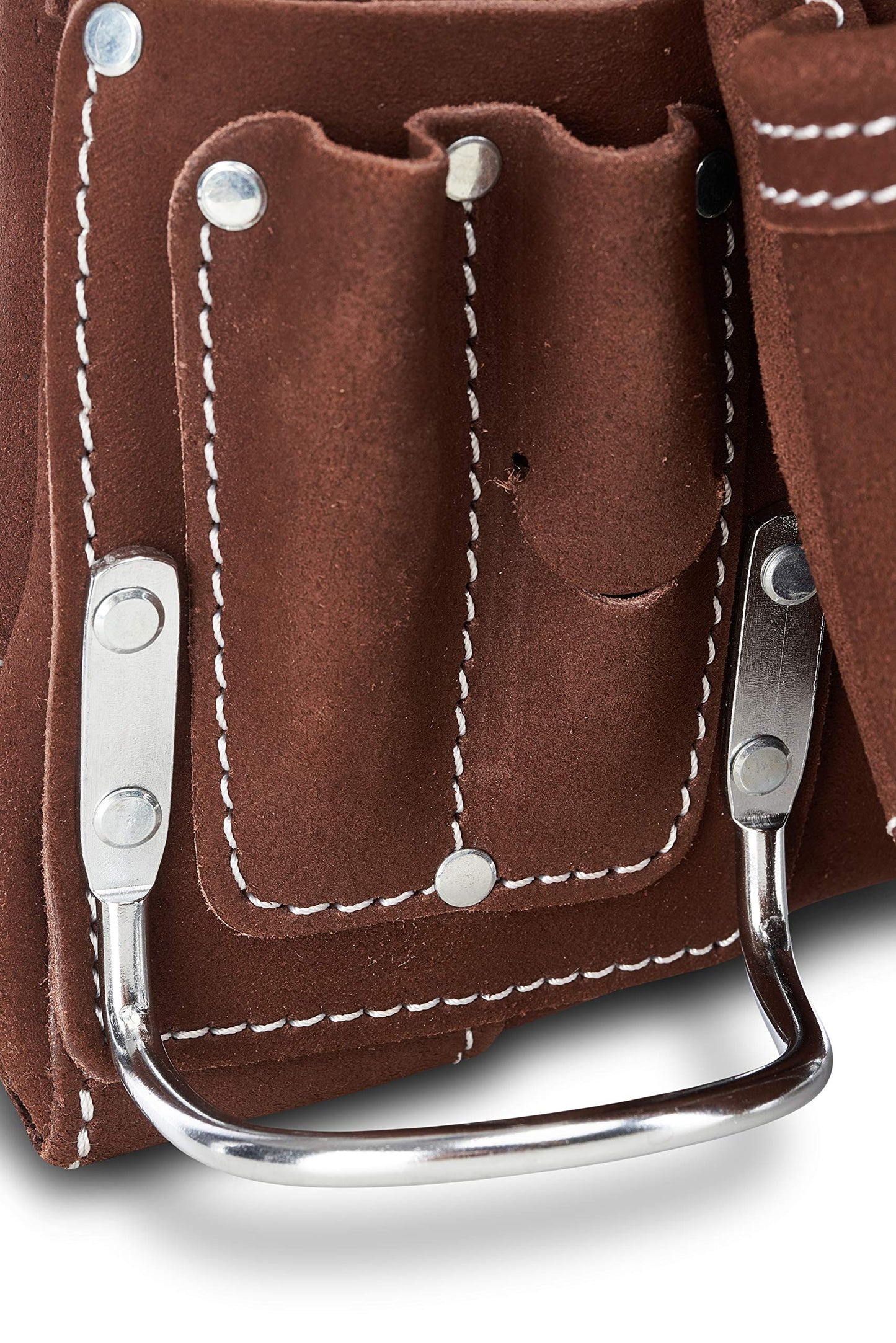 AWP Premium Tool Pouch, 10 Pocket | Durable 1680D Polyester + Multi-Pocket Organization | Belt-Worn Design with Carabiner Clip | Jobsite Tool Organizer for Electricians & Contractors