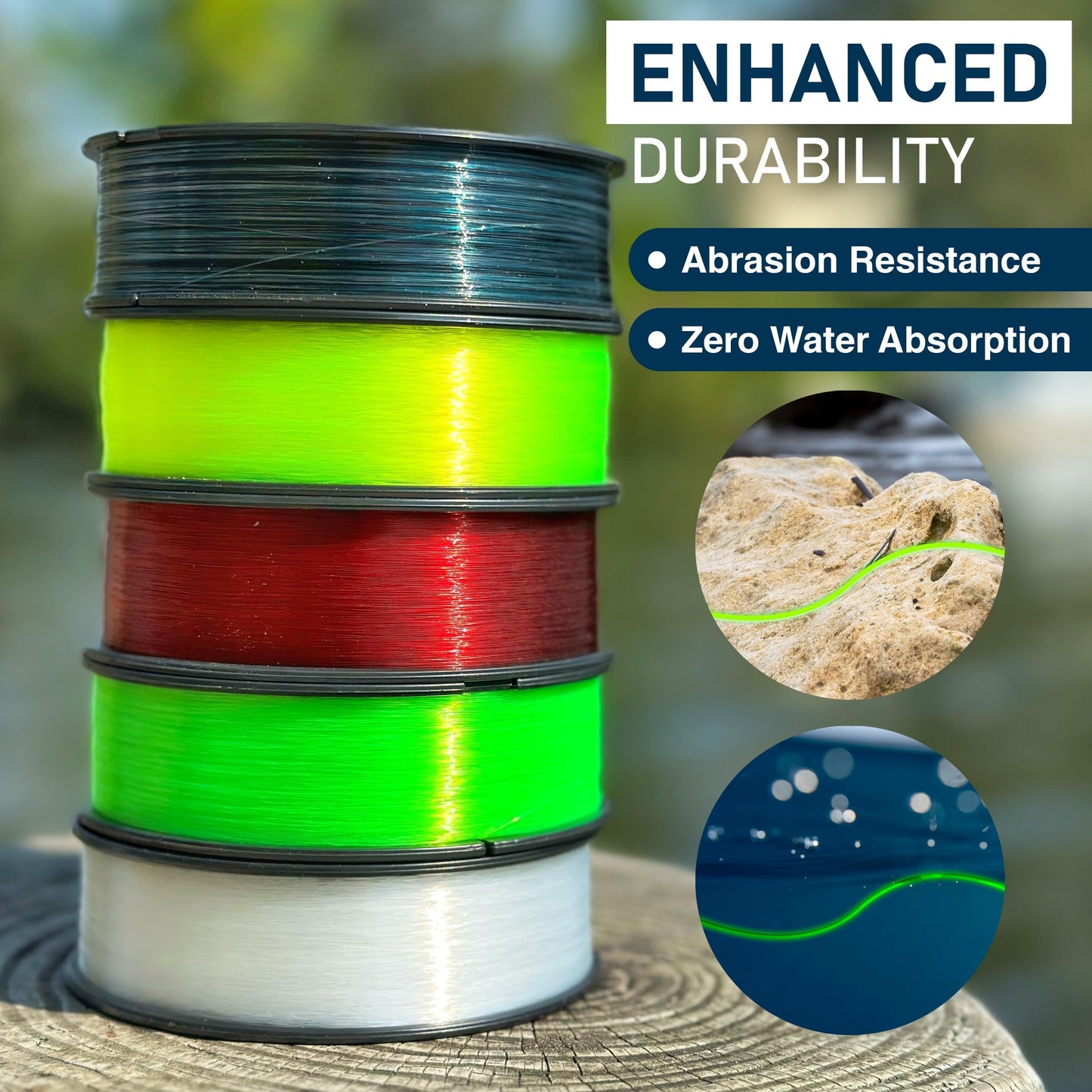 Reaction Tackle Monofilament Fishing Line - Premium Nylon Mono Line, Strong & Abrasion-Resistant, Low Memory for Smooth Long Casts - Freshwater & Saltwater - Red | 80lb (200 Yards)