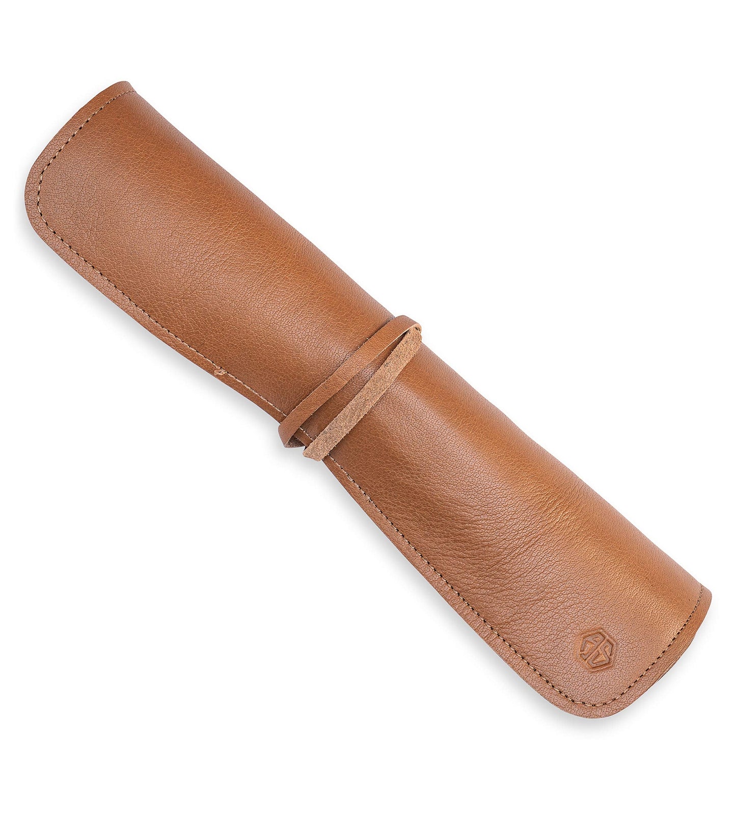 Angus Stoke Knife Bag for Chefs–knife Roll Bag leather 7 slots – Leather Knife Case Noah (brown)