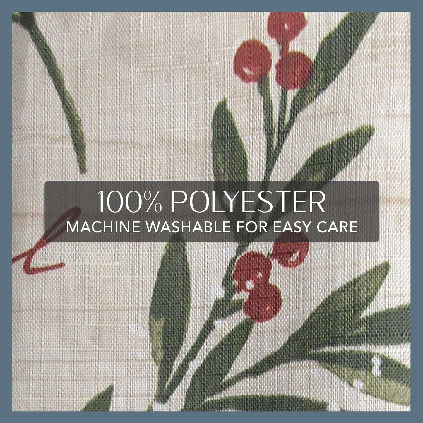 Elrene Home Fashions Holiday Tree Trimmings Wrinkle Resistant Fabric Tablecloth, Christmas, 60"X84", Oblong