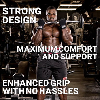 Schiek Sports 540 Platinum Lifting Gloves - Weightlifting Gloves with Wrist Wrap Support for Gym Workouts