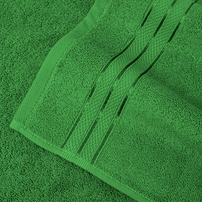 Elegant Comfort Three Line Popcorn Extra Large Luxury Bath Towel