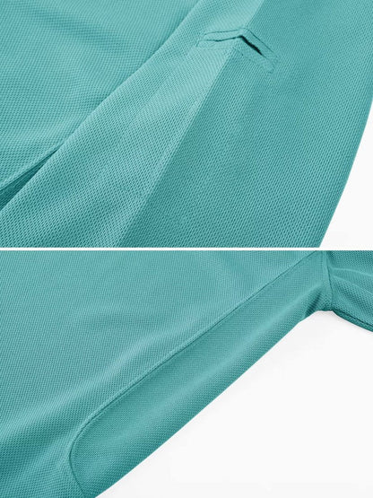 MAGCOMSEN Mens Polo T Shirts Short Sleeve Collared Work Shirt Dry Fit Tennis Top Moisture Wicking Shirt Grey Green XXL