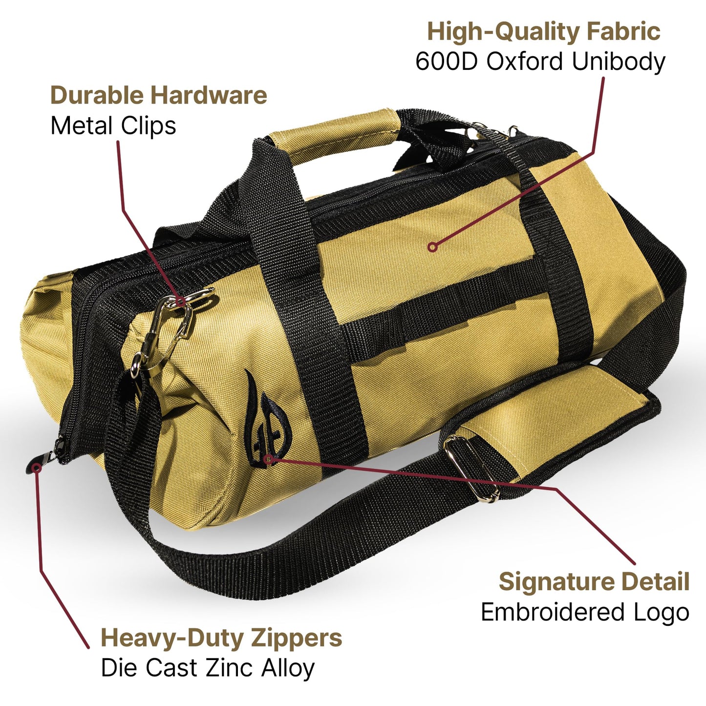Grill Tool Bag 18 Inch with Adjustable Divider - Premium BBQ Accessory Storage Case for Blackstone Griddle Tools, Heavy-Duty Wipe Clean Canvas, Tailgating, Trunk, Camping Organizer - Gifts for Men