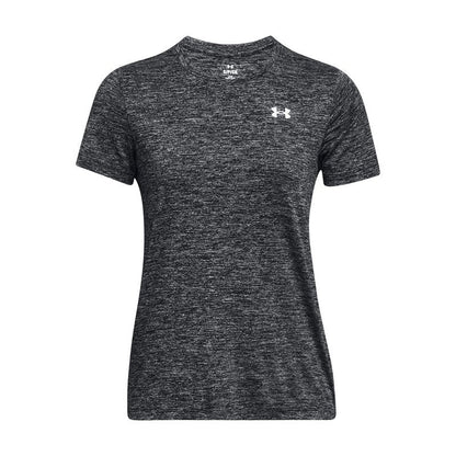 Under Armour Womens Tech Twist Short Sleeve Crew, (001) Black / / White, Large