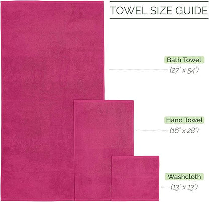 Elegant Comfort Luxury 6-Piece Towel Set, Premium Soft 100% Turkish Cotton