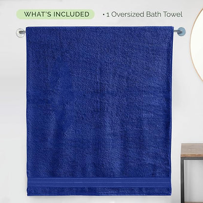 Elegant Comfort Three Line Popcorn Extra Large Luxury Bath Towel