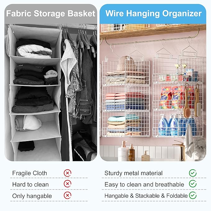 Sonyabecca 3-Tier Hanging Closet Organizer
