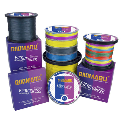 Braided Fishing Line Abrasion Resistant Superline Zero Stretch&Low Memory Extra Thin Diameter Blue 327Yds,65LB