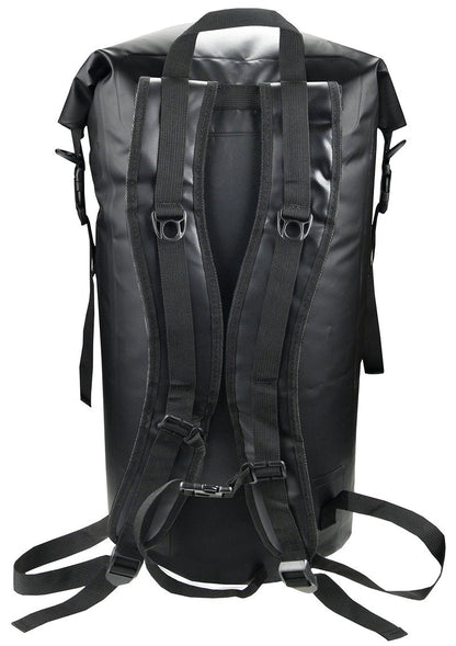 Freegrace Waterproof Dry Bag Set of 3 - Submersible Dry Sack with Double Zip Lock Seals - Includes Waist Pouch & Phone Case - Perfect for Kayaking, Swimming, Boating & Rafting (Window, Black, 35L)