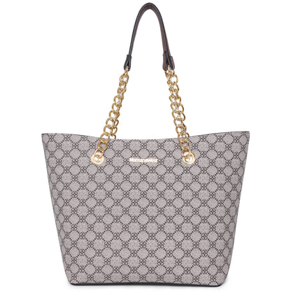 Montana West Tote Bag for Women Chain Top-handle Satchel Handbags Ladies Purses Shoulder Bags MWC-0391BR