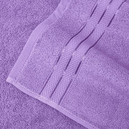 Elegant Comfort Three Line Popcorn Extra Large Luxury Bath Towel