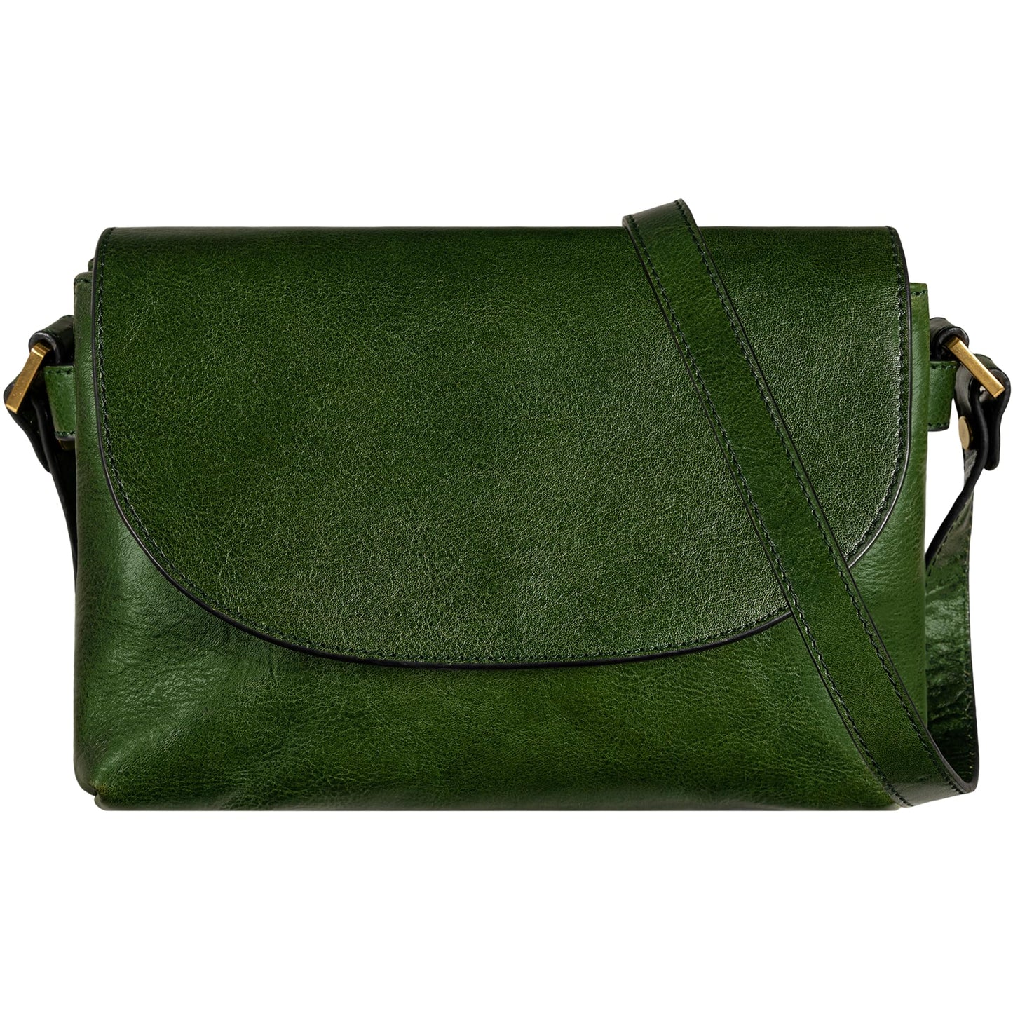 Time Resistance Leather Crossbody Bag for Women - Handbag, Shoulder Bag, Messenger Purse (Green) - Gift Box Included