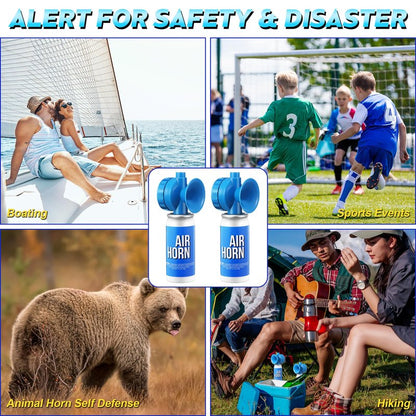 Saillong 1 Pack 1.4oz Marine Boat Air Horn, Loud Air Horns for Safety, Mini Small Blow Fog Bear Horn, Meet Coast Guard, Emergency Use for Marine Boating Sporting Events Outdoor Alarm