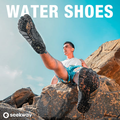 SEEKWAY Water Shoes Sports Quick-Dry Barefoot Aqua Beach Pool Lake Swim Boating Hiking Surfing Men Women 472-Blue SP001