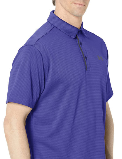 Under Armour Men's Tech Golf Polo, (468) Sonar Blue / / Black, X-Small