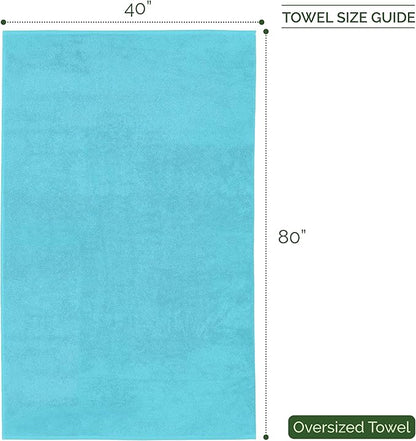 Elegant Comfort Three Line Popcorn Extra Large Luxury Bath Towel