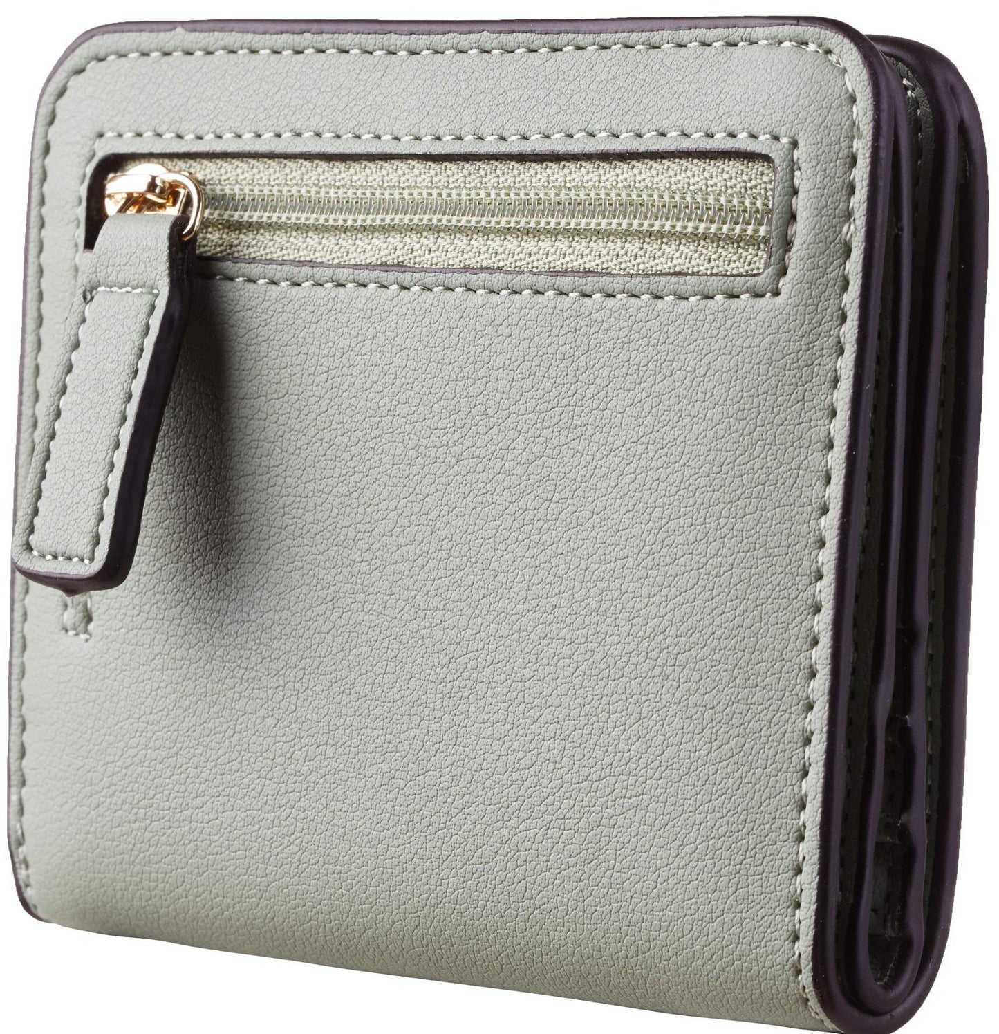 Toughergun Women’s Small Slim Leather Wallet with RFID Protection, Compact Bifold Mini Purse with Clear ID Window
