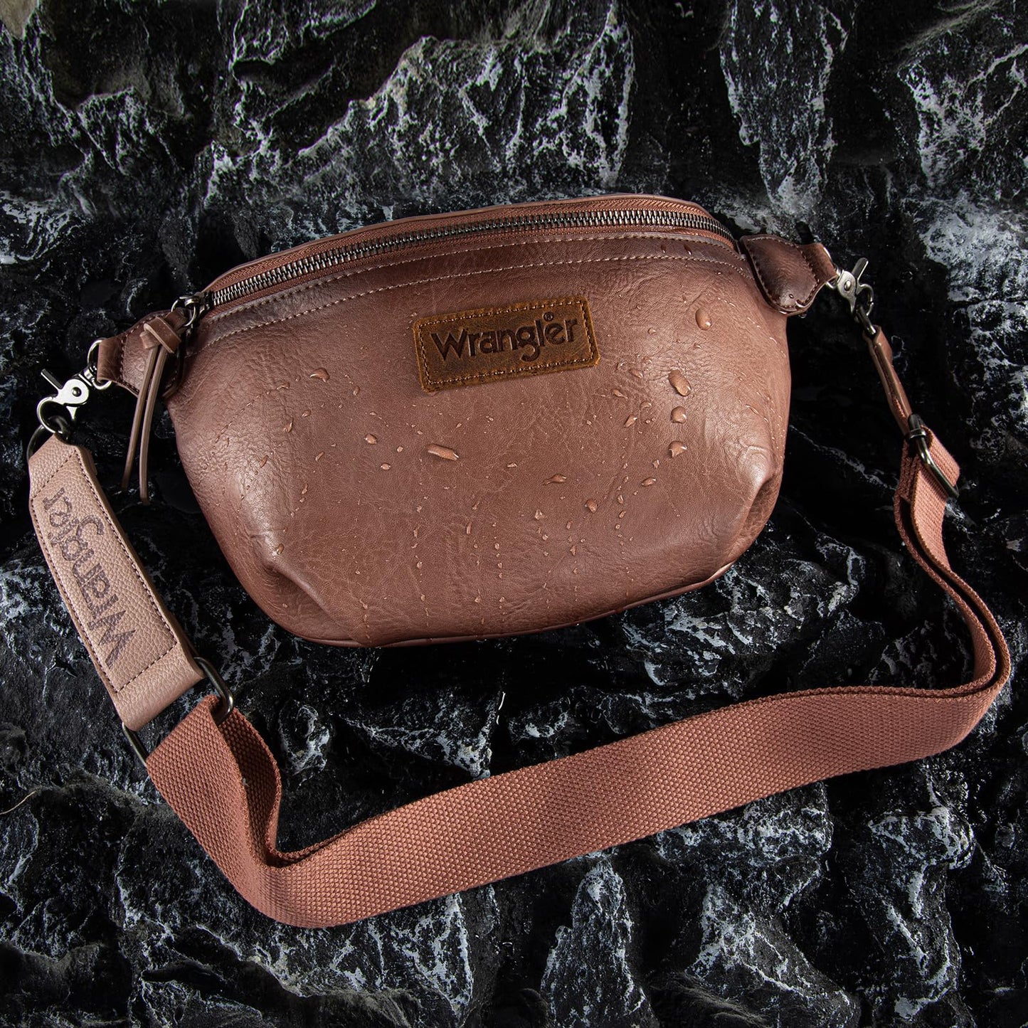 Wrangler Large Fanny Packs for Women Waist Bag Travel Belt Bags Crossbody Sling Purse WG82-A194HPK