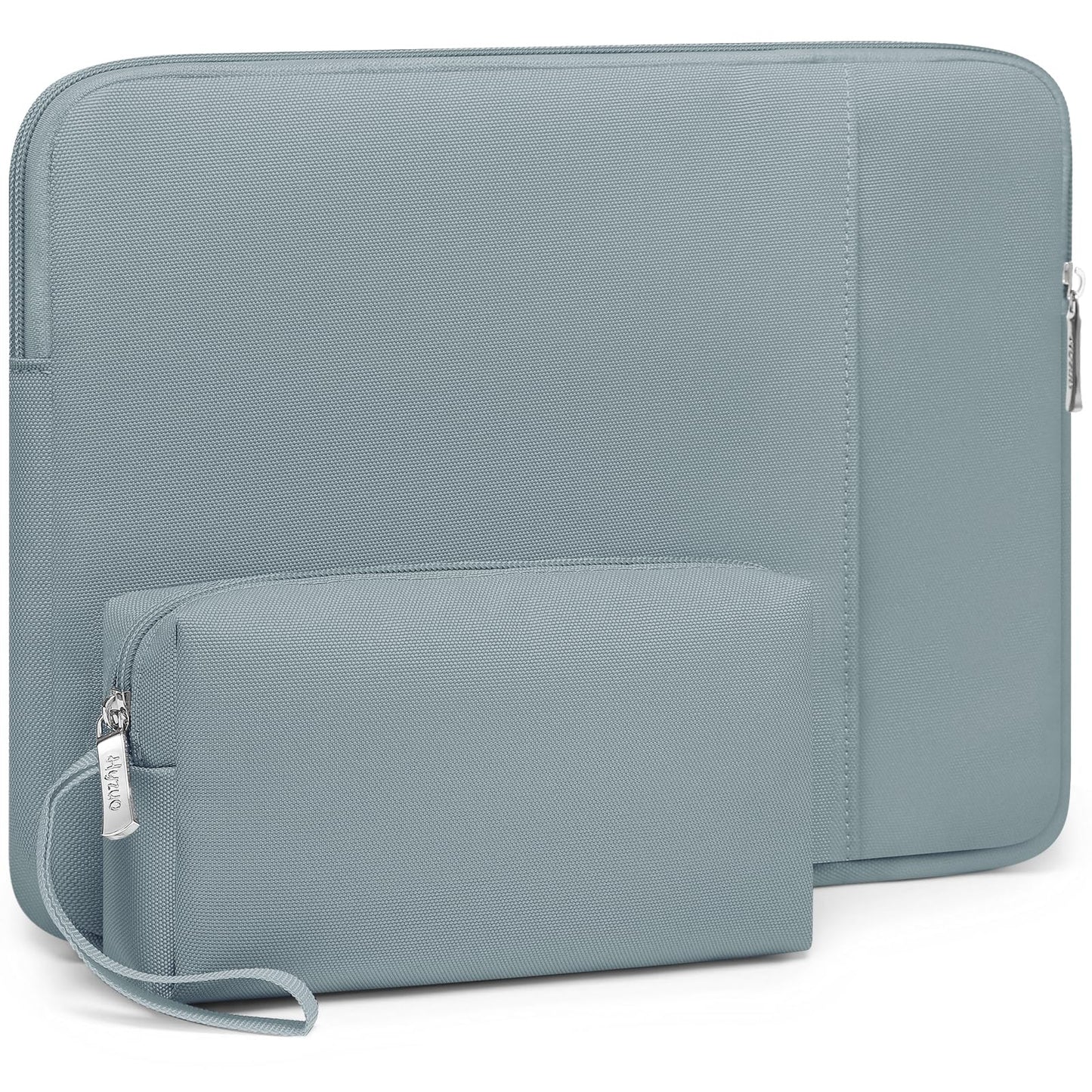 HYZUO 17-17.3 Inch Laptop Sleeve Bag Set for 17" 17.3" HP/Dell/ASUS/Acer/LG/Toshiba/MSI Gaming Laptop/Razer Blade 17/18, Notebook Protective Case for Men Women, Ash Blue