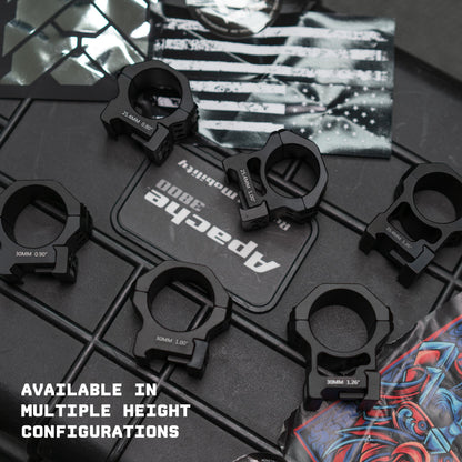 Monstrum Super Duty Scope Rings | 1 inch Diameter | 0.80 inch Center Height