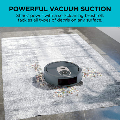 Shark AI Robot Vacuum, Smart Mapping|Scheduling|Pet Hair Pick Up|Logical Navigation, Black/Silver (RV2001), Carpet