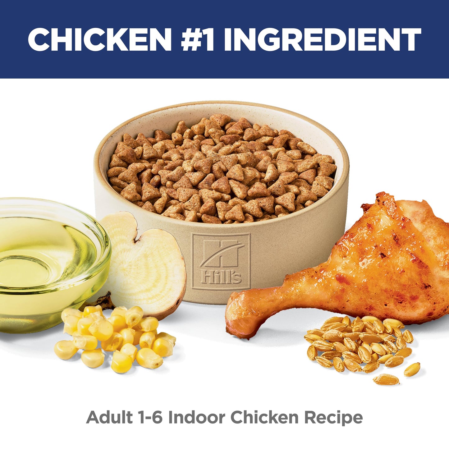 Hill's Science Diet Indoor, Adult 1-6, Easy Litter Box Cleanup, Dry Cat Food, Chicken Recipe, 3.5 lb Bag