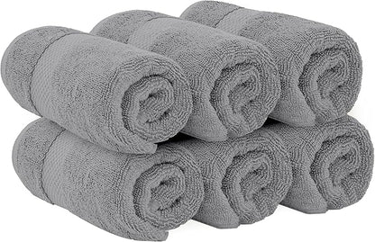 White Classic Luxury Light Gray Hand Towels