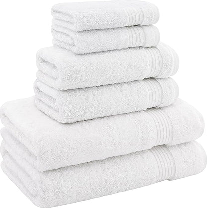 Hotel & Spa Quality Super Absorbent and Soft, 6 Piece Turkish Towel Set
