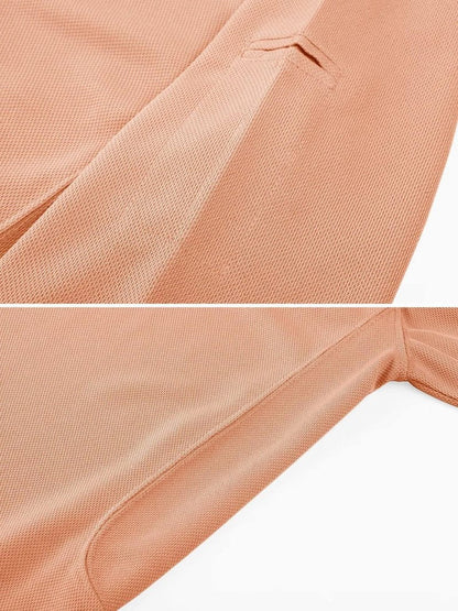 MAGCOMSEN Golf Polos for Men Dry Fit Short Sleeve Polo Shirts Breathable Athletic Polo Shirts Rugby Shirt Apricot M
