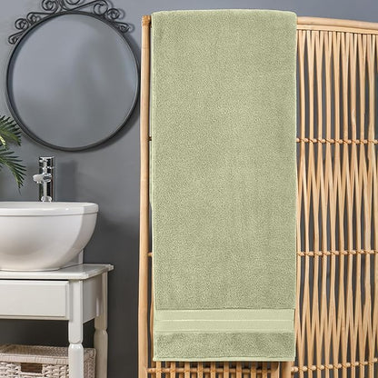 Elegant Comfort Three Line Popcorn Extra Large Luxury Bath Towel