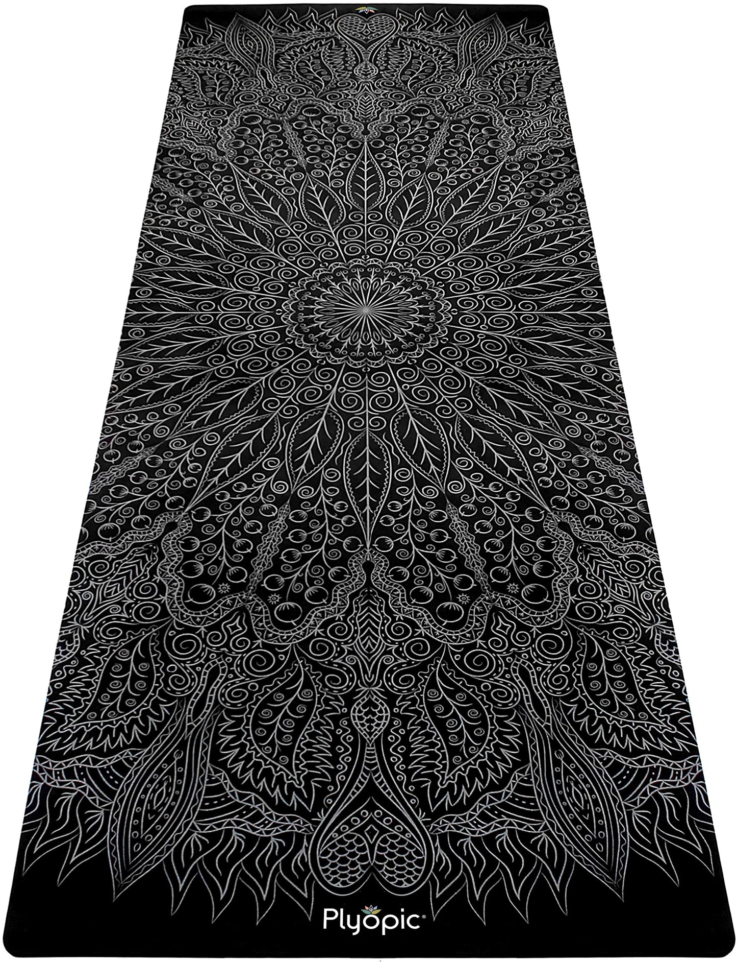 Plyopic. All In One Yoga Mat | Luxury Sweat-Grip Mat/Towel Combo | Ideal for Yoga, Hot Yoga, Bikram, Pilates, Workout & Exercise | Eco-Friendly Natural Rubber