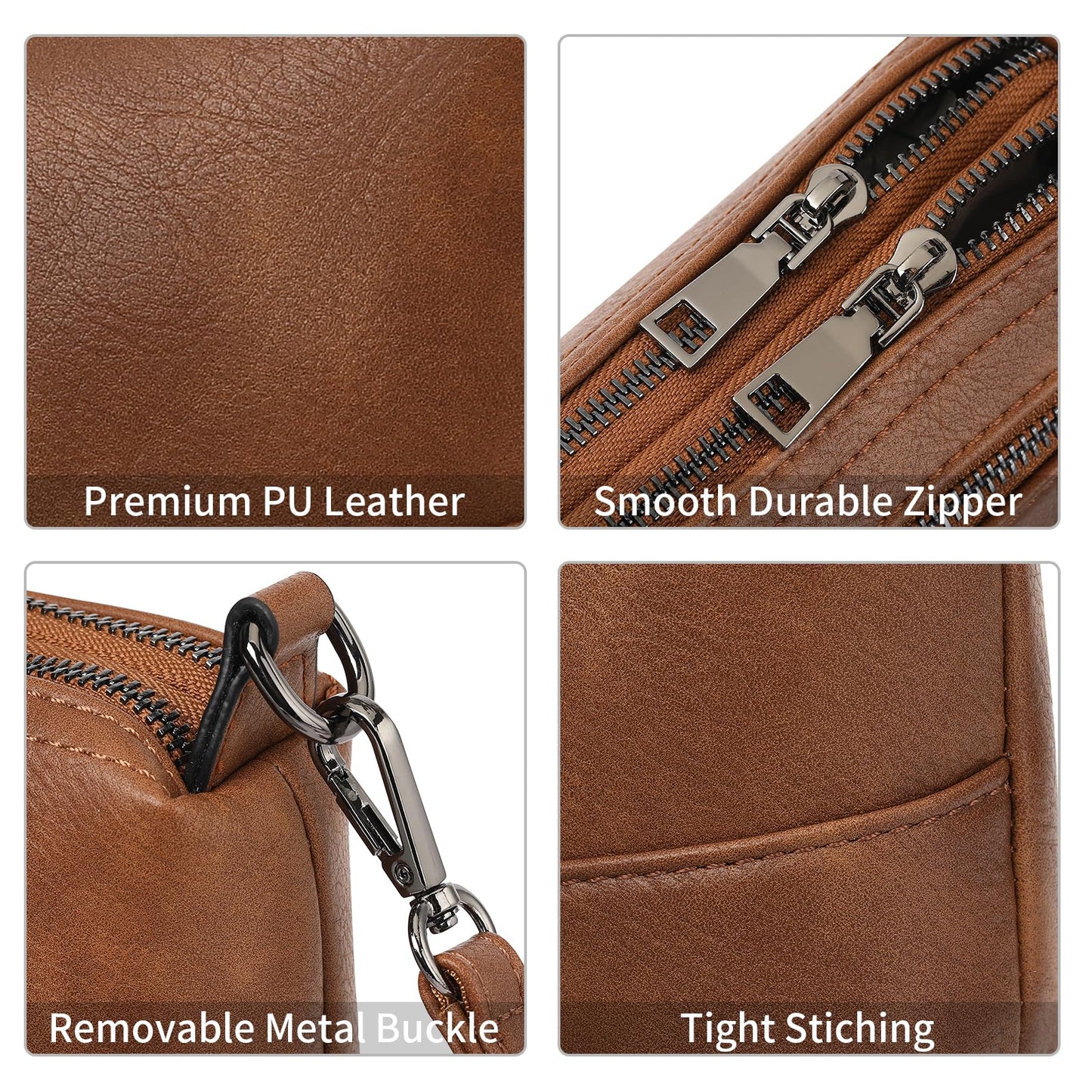 GAEKEAO Crossbody Bags for Women Small Cross Body Purses Vegan Leather Shoulder Bag Travel Purse with Adjustable Strap