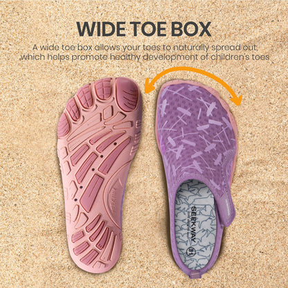 SEEKWAY Barefoot Water Shoes for Kids - Wide Toe Box and Quick-Dry Sand Shoes Toddler for Hiking Swim Beach Pool Kayak Sport Accessories, Camping Essentials Non-Slip for Boys Girls Sizes