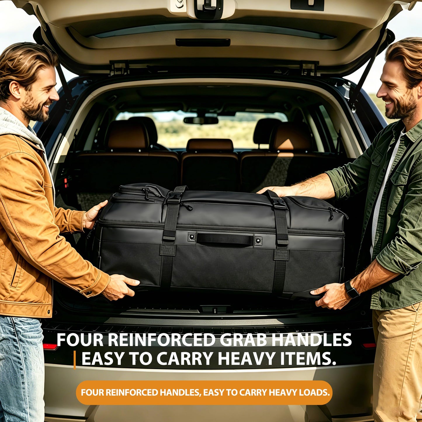 LARIPOP 33 Inch 100L Extra Large Rolling Duffle Bag with Wheels, Wet Pocket & Shoe Compartment, Heavy Duty Water Resistant Wheeled Duffel for Moving Travel Camping