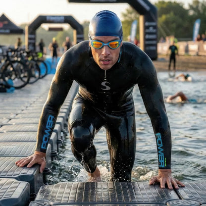 Synergy Triathlon Wetsuit - Volution 3/2mm Full Sleeve for Open Water Swimming (Men, Men's L1)