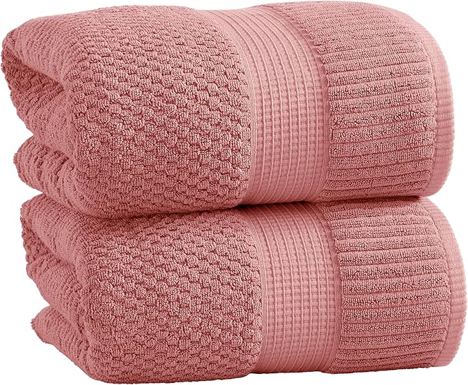 NY Loft 100% Cotton 2 Pack Bath Sheet Towel Set | Extra Large Oversize Bath