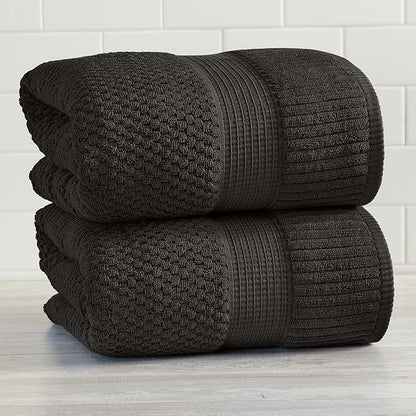 NY Loft 100% Cotton 2 Pack Bath Sheet Towel Set | Extra Large Oversize Bath