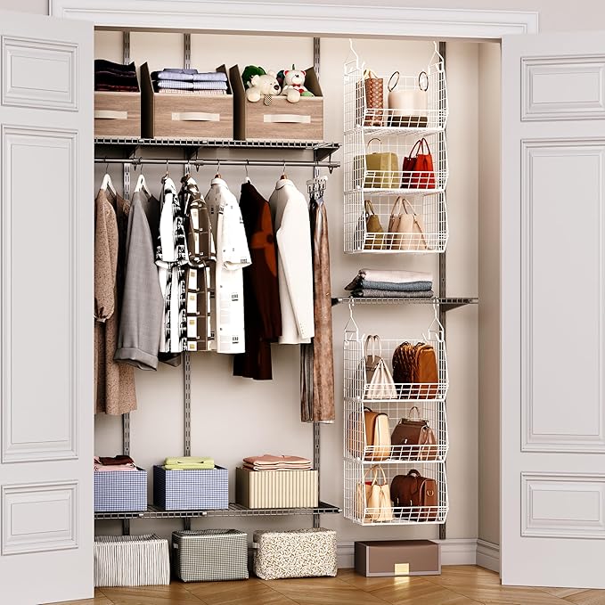 X-cosrack 3 Tier Foldable Closet Organizer, Clothes Shelves