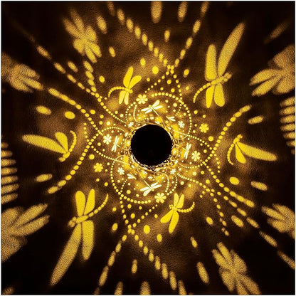 Dragonfly Solar Lanterns Outdoor Waterproof Hanging Solar Lights Dragonfly Gifts for Women Men Metal Decorative LED Dragonfly Lanterns for Garden Decor,Yard,Patio,Lawn,Tabletop,Pathway,Landscape