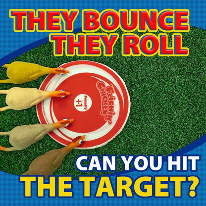 University Games, Flickin Chicken Indoor Outdoor Target Toss Game, The Go Anywhere Game for 2 or More Players Ages 6 and Up