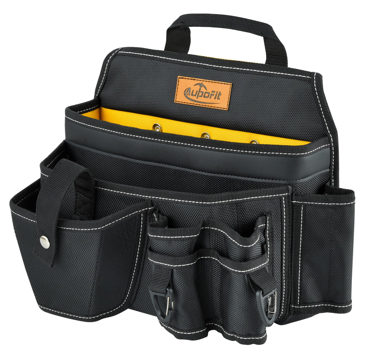 Aupofit 7-Piece Professional Tool Belt Rig with Comfort Suspenders