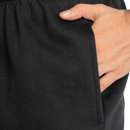 Fruit of the Loom mens Eversoft Fleece & Joggers (Regular Big Man) Sweatpants, Elastic Bottom - Black, Small US