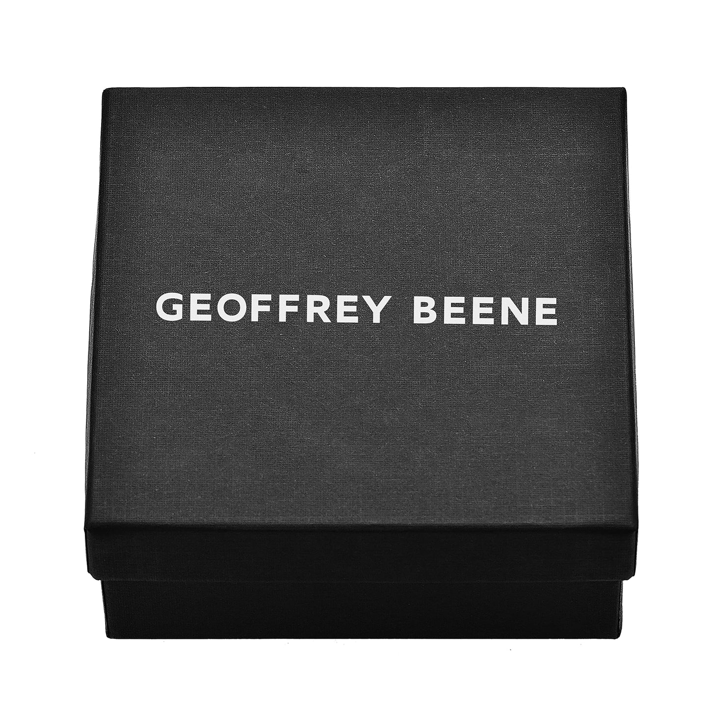Geoffrey Beene Men's Braided Genuine Leather Knot Bracelet with Stainless Steel Closure (Brown, 8.5")