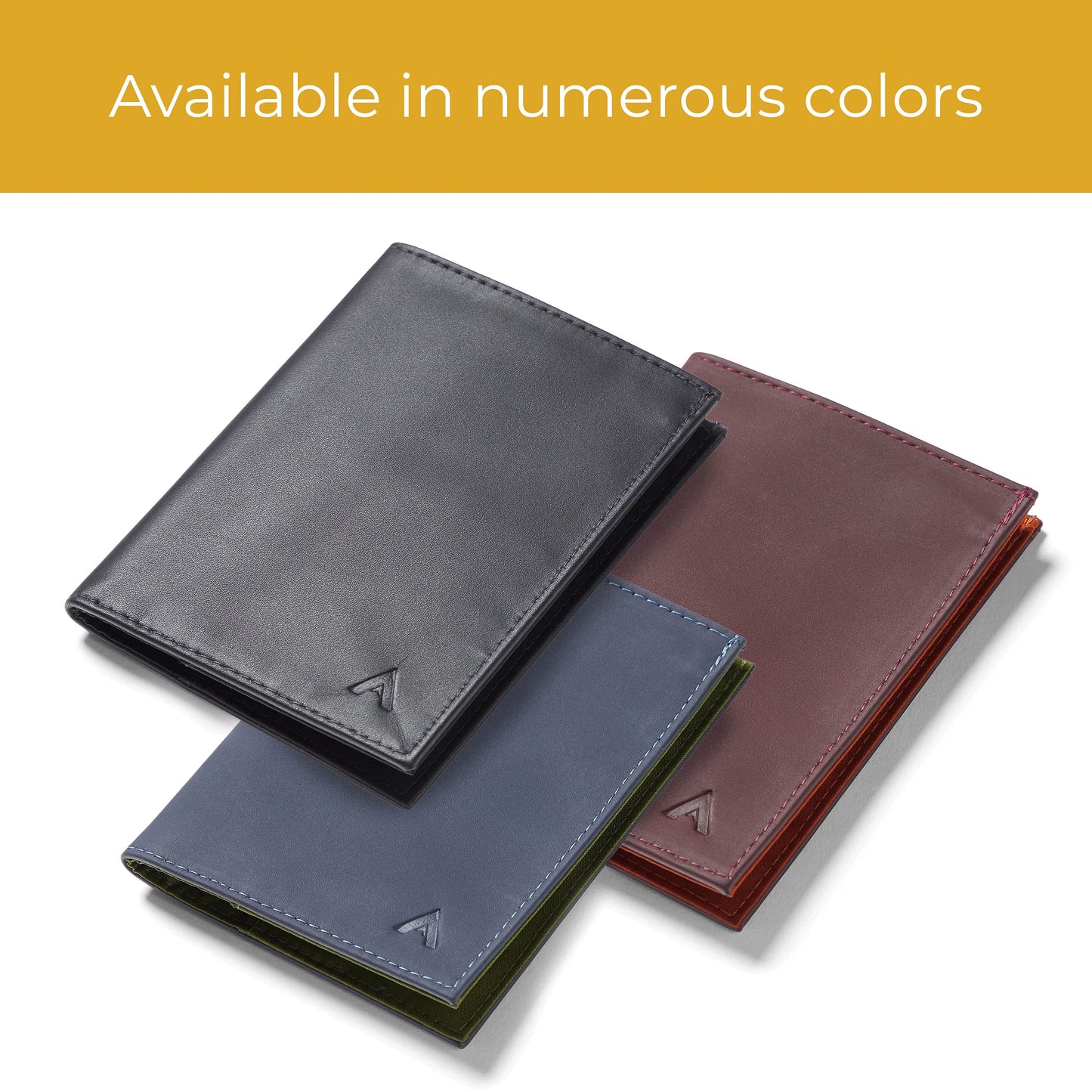 Allett Original Wallet, Onyx Black | Leather, Slim, Minimalist | RFID Blocking, Ultra Thin Bifold, Front Pocket | Holds 4-24+ Cards, Bills, Receipts | Wallets for Men & Women