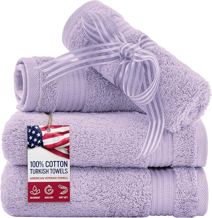 American Veteran Towel, 100% Cotton Turkish Washcloths